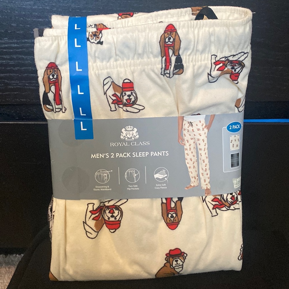 New mens pajama pants size L